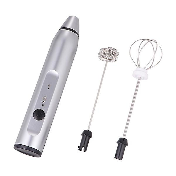 1 kpl 2-in-1 USB-ladattava munavaahdotin munasekoitin munavaahdotin 3-tasoinen maidonvalmistaja maidonvaahdotin (hopea)Hopea7.5X3X3CM Silver 7.5X3X3CM