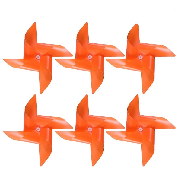 Windmill Bunting Banner Plastic Hanging Garland Decoration Garden Lawn Party Supplier (10 Windmills With String Orange)Orange