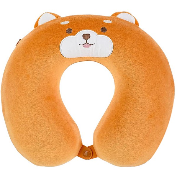 Pehmeä matkatyyny niskatuki U-muotoinen tyyny auton niskatyyny värikkäät eläimet lapset 100% polyesteriä_xrzi Plum Garden