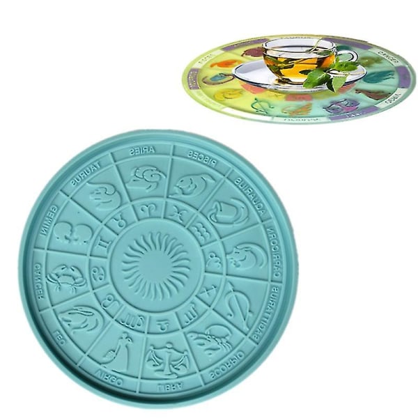 12 Konstellations Spådomsbakke Epoxy Harpiks Form DIY Underkop Form