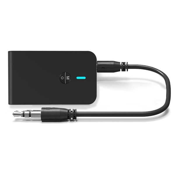 Bluetooth 5.0 Sändare och Mottagare, 3-i-1 Trådlös Bluetooth-adapter, Låg Latens Bluetooth Ljudadapter för TV, Bil, Hemstereo