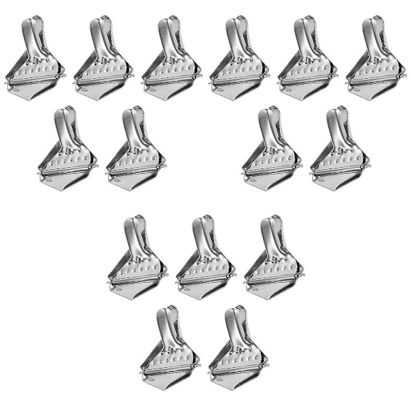 15 stk Håndholdt Sitronskvisere i Rustfritt Stål Praktiske Sitronskvisere (sølv) 15 stk 8,3X7,2CM 15 pcs 8.3X7.2CM