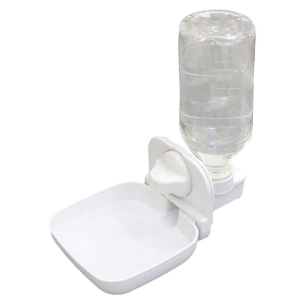 Autoseal-vesipullo Jänisvesidispenseri Kanin juomakuppi Papukaijan vesipullo Ankkan vesiastia White 21x13cm
