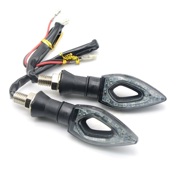 Blinkers 2 st  Universal Motorcykel LED Blinkers Lampa Amber Blinker Ljus 12 LED-pärlor