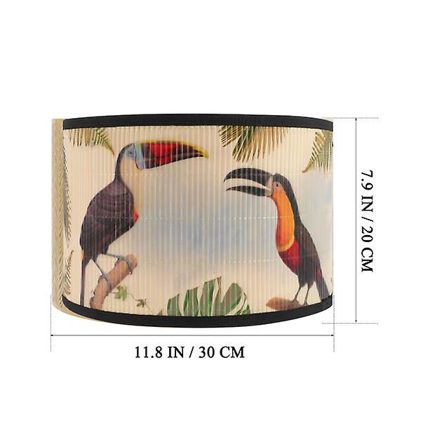 Japansk Tilbehør Cylinder Lys Skærm Gulvlampe Udskiftningsskærme Belysningsarmaturer Dæk Tabl Khaki 30X30CM