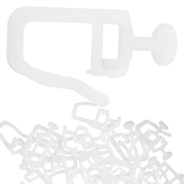 50 kpl Verhokiskon Rullat Verhokisko Rulla Liukuva Pyörä Verho Liukukoukku 3x1.5cm Hook 3x1.5cm