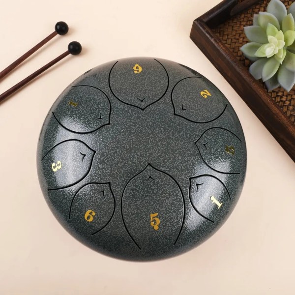 Alloy Steel Tongue Drum Tank Drum Steel Percussion Padded Rejsetaske og Malleter  Steel Tongue Drum Percussion Instrumenter - HandP