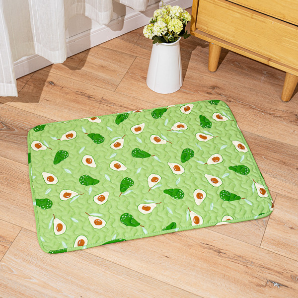 Hundebedmåtte Vaskbar Skridsikker Sommerprint Hvalpemadrasmåtte-40*30cm
