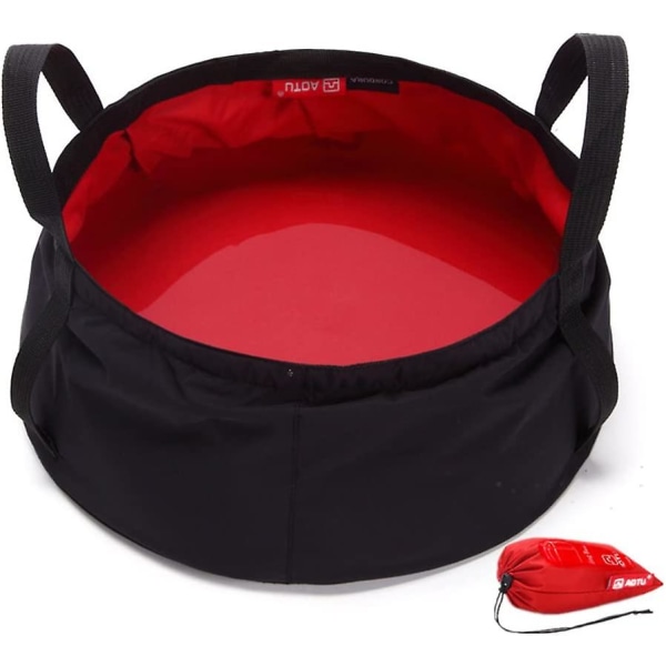 Letvægts Bærbar Sammenklappelig Multifunktionel Vaskeskål Til Vandopbevaring Bærehåndtag Taske Til Udendørs Rejser Camping Vandreture Fiskeri 8.5l Blå G