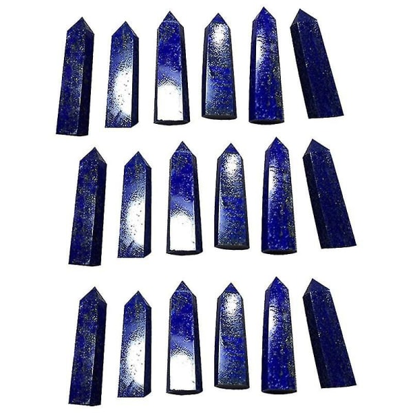 3x Lapis Lazuli Naturlig Krystal Søjlesten Dekoration 5-6cm