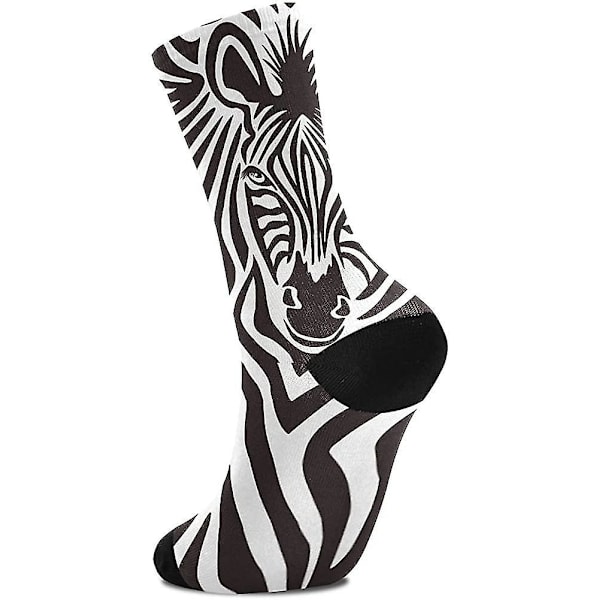 Zebra-kuvioiset tyylikkäät ulkoilma- ja urheilusuukat, korkea nilkka, pukeutumissuukat