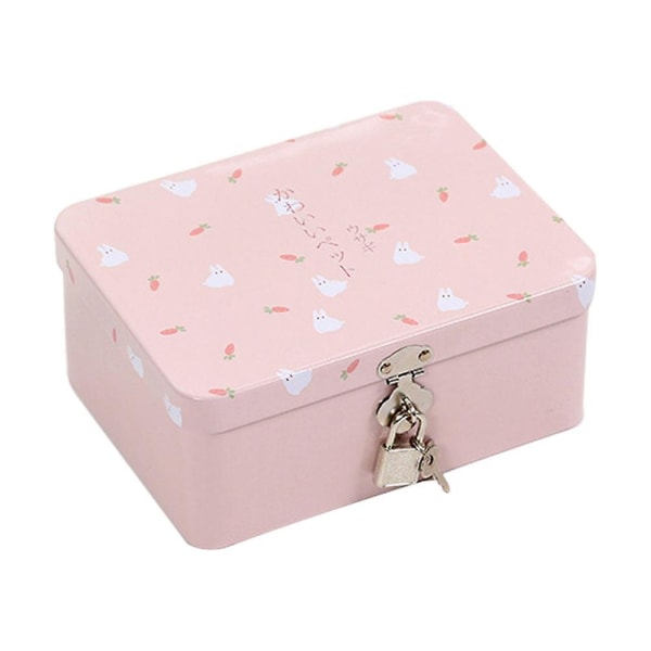 1 stk Tegneseriekanin Blyboks Kreativ Stasjonær Oppbevaringsboks RosaRosa17.4X12.95CM Pink 17.4X12.95CM