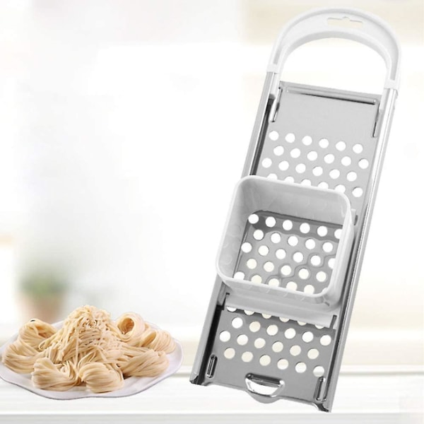 Pasta Slicer i Rustfrit Stål - Køkkenhjælper til Rivning og Dejskrabning - Manuel Nuddeltilberedning med Komfortabelt Greb