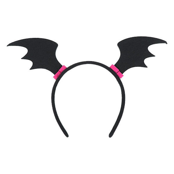 Hårtilbehør til kvinder Prom Halloween Bat Pandebånd Bat Ving Pandebånd Sort Bat Øre Pandebånd Halloween Bat Hårbøjle BlackM Black M