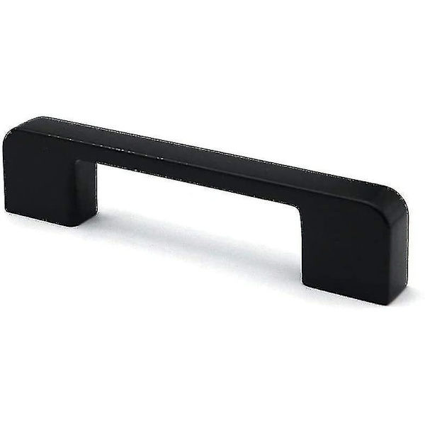 10-pakning Matte Svart Sink Legering Skap- og Skuffehåndtak 106mm Lange