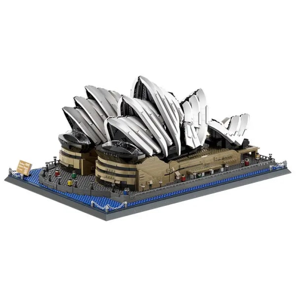 Sydney Opera House 3D Pusselmodell Kit & Present till Barn & Vuxna Mikro Mini Block