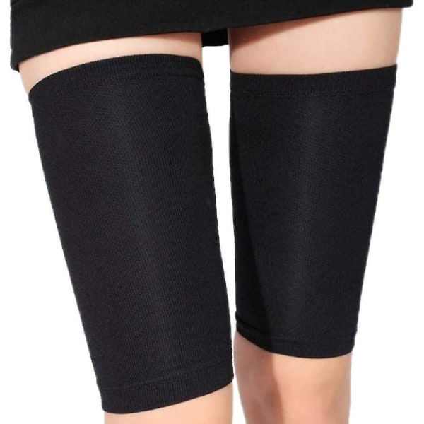 Dame Thigh Compression Strømper Støtte Strømper Kompression Lår Ben Sort Black