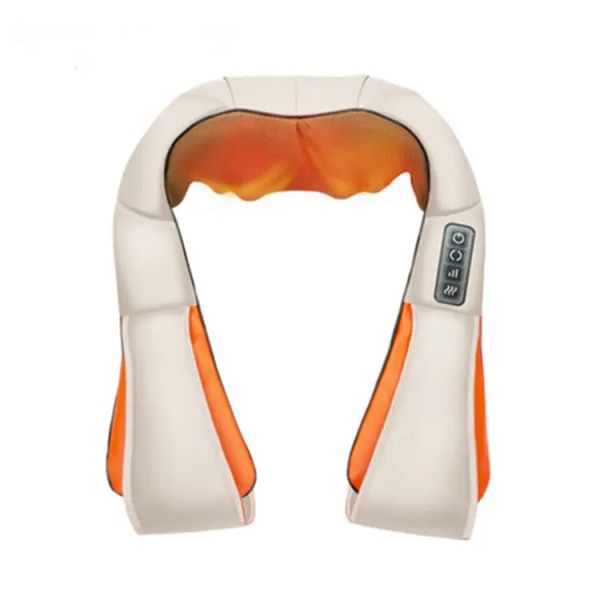 Rygg- och nackmassageapparat med värme, elektrisk djupvävnad 3D-knådande massagekudde för axlar, ben, fot och kropp, avkopplingspresenter för män Kvinnor Mamma Pappa