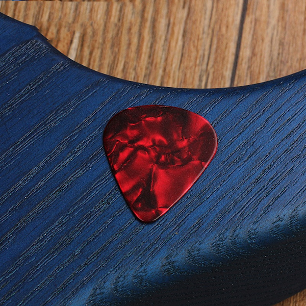 Plektrum 10 st/förpackning Färgglada Celluloidgitarrplock för Akustiska Gitarrer Plock-0,46 mm-Slumpmässig Färg