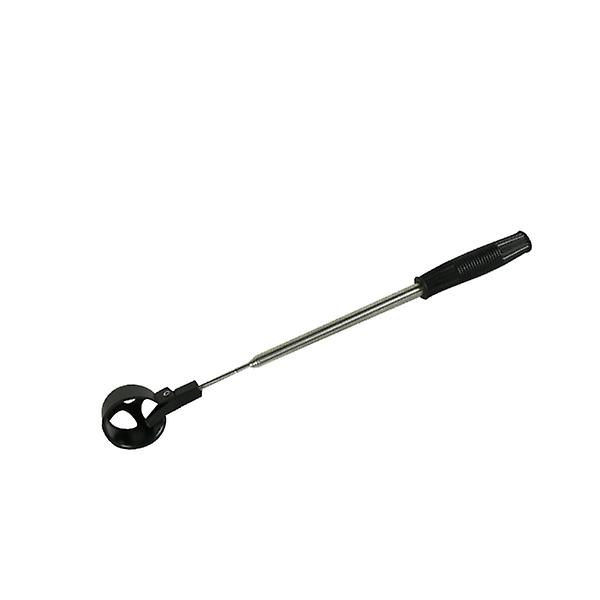 Ballhenter Ballplukker Teleskopisk Rustfritt Stål Skaft Antislipp Håndtak Grep Automatisk Låsing 204*3*5cm