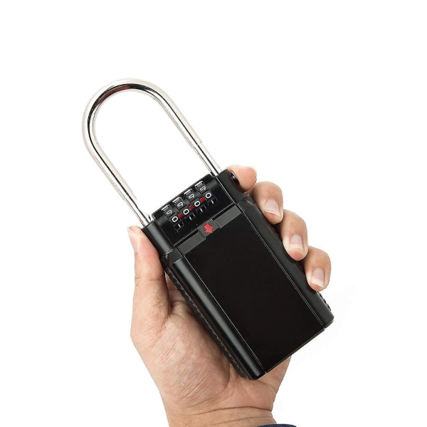Låsbox för nyckel, kodad nyckelbox, förvaringskombinationsskåp, säker förvaring för utvalda åtkomstnycklar (1 st)