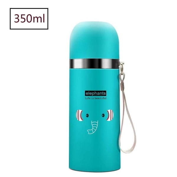 Tyhjiöpullo Termospullo Vauva Lapset Juomapullo Termos Vesi Pullo Urheilupullo Kaksoisseinäinen Ruostumaton Teräs Eläin Tyhjiöpullo 350ml C