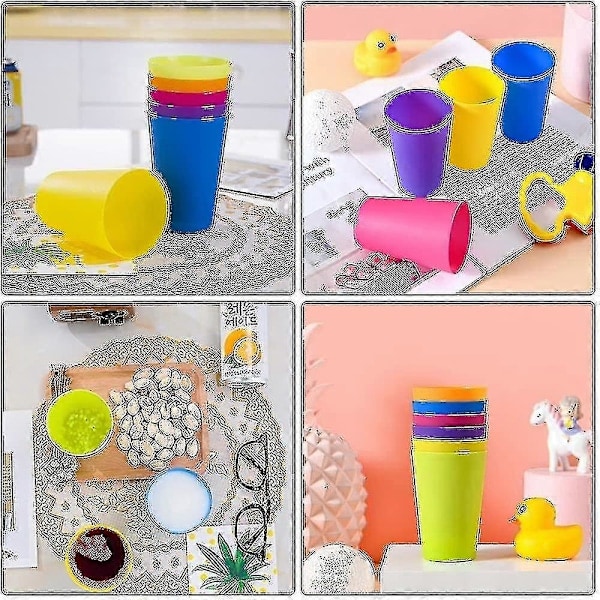 RYI)24 stk Genanvendelige Plastikkrus 6 Lyse Farver Plastikkrus Til Børn Camping