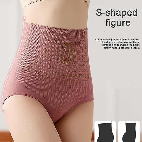 Kvinnors Högmidjade Byxlyftande Tummy Control Shaper Underkläder Andningsbara Shapewear 2XLLjusröd 2XL Light Red