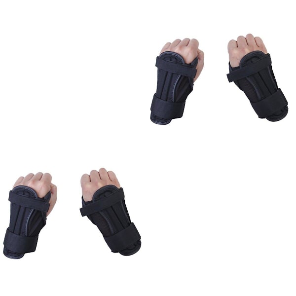 3 par (6 st) Hållbara Justerbara Skyddande Handledsstöd för Barn Snowboard Skidåkning 2pcs