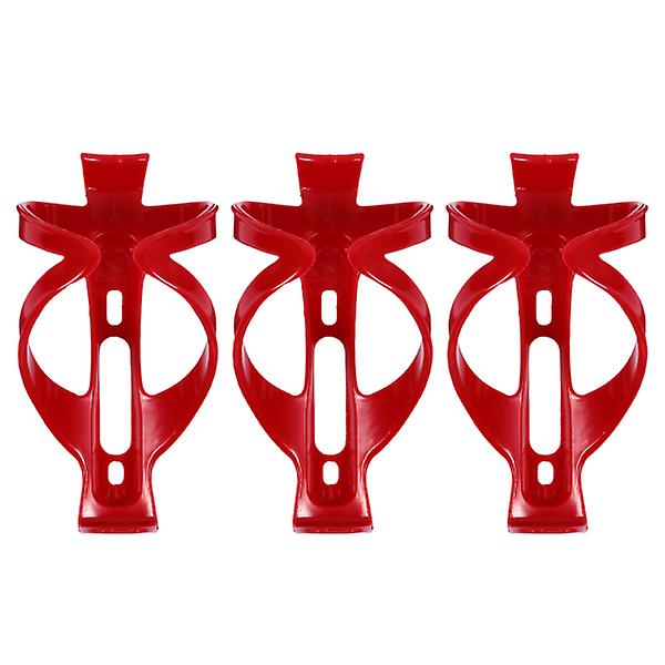 3 kpl Pyörän Muovipulloteline Pyörän Vedenpulloteline Pyöräilykeitin Teline Punainen 14,4X6,7CM Red 14.4X6.7CM