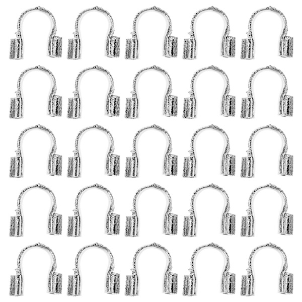 200 stk Trådbeskytter Smykkefund Wire Guardians Smykkefremstilling Messing Wire Guardian Wire Guard Loop Wire Loops USilverM Silver M