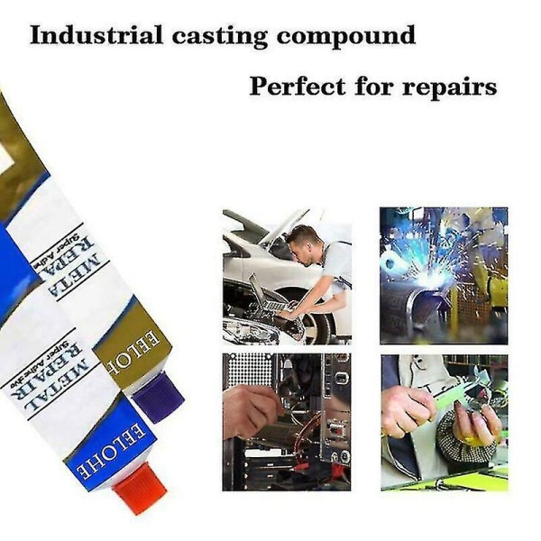 100g A+b Metal Reparationslim Superlim Industrielt Reparationspasta Lim Varmebestandig Kold Svejsning Metal Reparationspasta