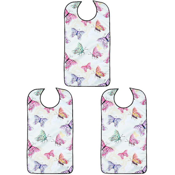 3-pack Vuxenförkläde för Matning Skyddande Förkläde för Äldre Vattentätt Klädskydd 3-pack 86x45cm 3pcs 86x45cm