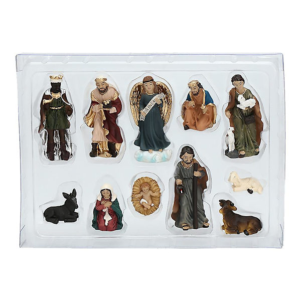 1 Set Hem Nativity-figurer Dekorativa Religiösa Figurer Konstverk GåvorM M