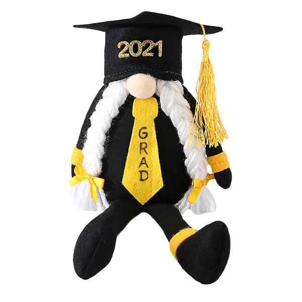 Julegaver Elf Gnome Graduation Gave Gnomes Strømper Fyld Graduation Party Gaver Grad Gnome Black 12x12x30cm