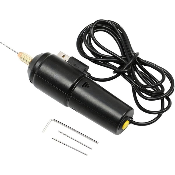 Mini Lille Bærbar Elektrisk Boremaskine Mikro Usb Epoxy Harpiks Bor Smykker Værktøjer Diy Fremstilling Træ Håndværk Rotationsværktøjssæt