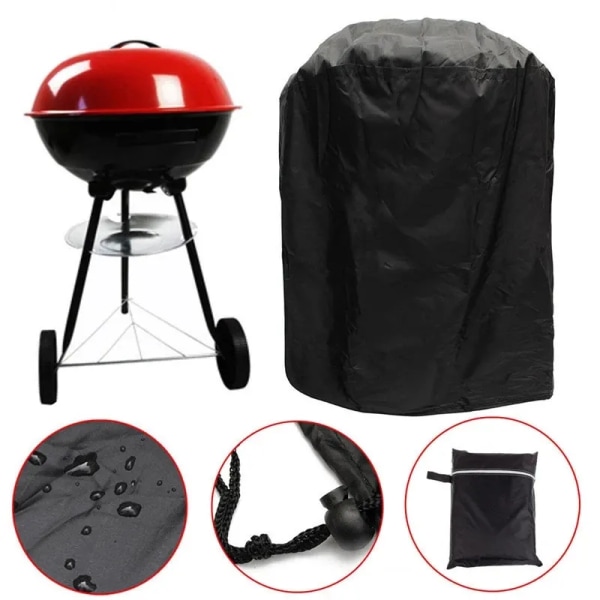 (23x30 tommer) BBQ Grilltrekk, 23 tommer vanntett brennere gassgrilltrekk, Grilltrekk for Char Broil, vindtett & UV-bestandig, gassrøykertrekk