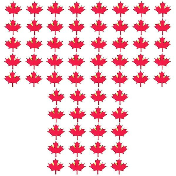 100 st Maple Leaf Broscher Metallkonst Bröstnålar Kläder Dekorativa Märken Festival Brosch Presenter 60 60 pcs 2.5X2.4CM