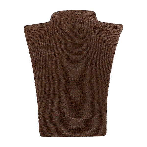 Kaulamalli Näyttöteline Korut Ripusketju Näyttöpidike Kaula Ketju Teli Kahvi 20X19CM Coffee 20X19CM