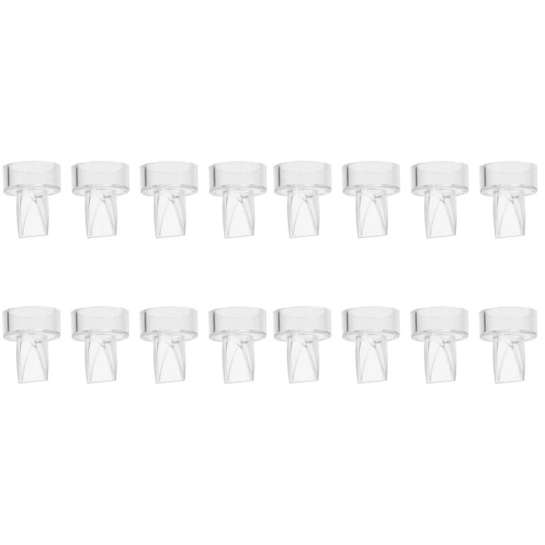 24 st Manuell Bröstpump Tillbehör Omvänd Andnäbb Tillbakaflödesförebyggare (transparent) 16 st 3,2X 16 pcs 3.2X2.5X2.5CM