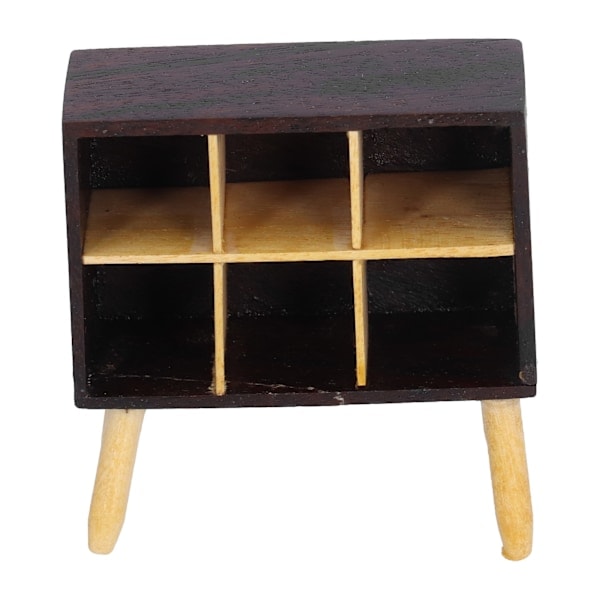 1:12 Dukkehus Display Opbevaringsskab Miniature Bogreol Møbler Tilbehør