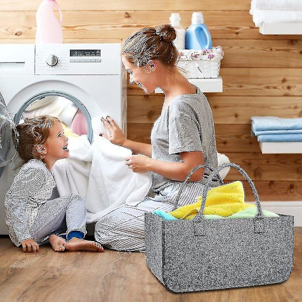 Filttøyposer, 4 stk, Filttøypose, Kurv, Filttøypose, Per, Foldbar, Pose, Kurv, 50 X 25 X 25 Cm50x25x25 50x25x25