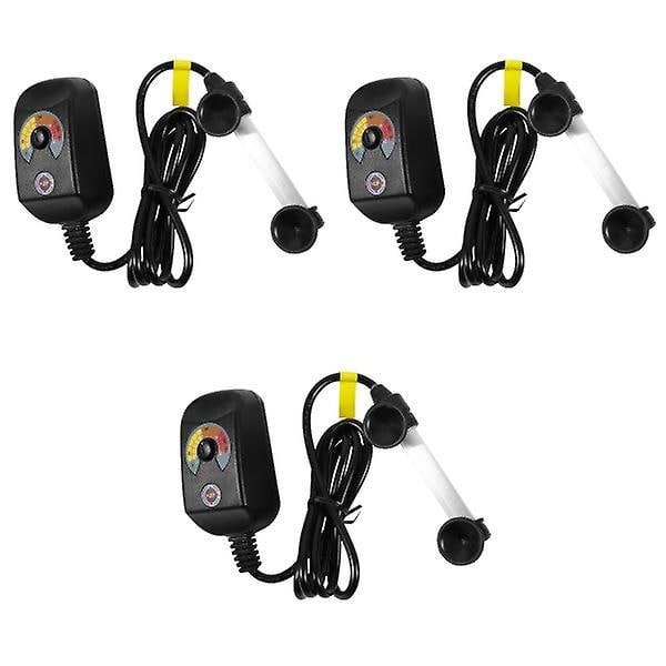 3 stk 25W Akvarievarmeelement Eksplosjonssikkert Varmeapparat med Kina-plugg 3stk 10x3x2cm 3pcs 10x3x2cm
