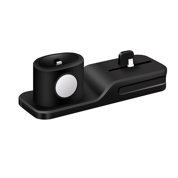 3 Opladningsstativ Base Organizer Rack Opladningsstativ Telefonopladningsstativ Opbevaringsstativ SortM Black M