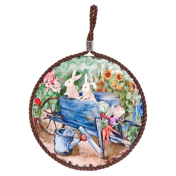 1 kpl Koti Pöytäliinat Pääsiäisen Tyylisiä Pöytäliinoja Keramiikka Pöytäliina Deko Pöytäliina Sininen 17x17cm Blue 17x17cm