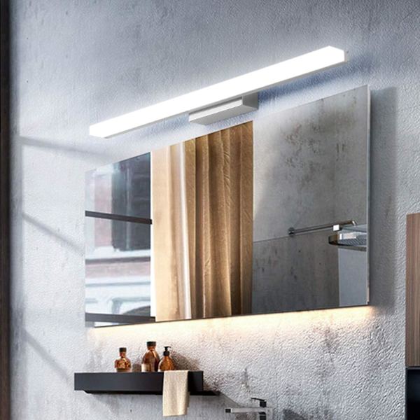 Spegellampa LED Badrumsvägglampa 9W Kallt Vit 6000K Modern Badrumslampa Badrumsbelysning 800lm 40 Icke-dimmbar