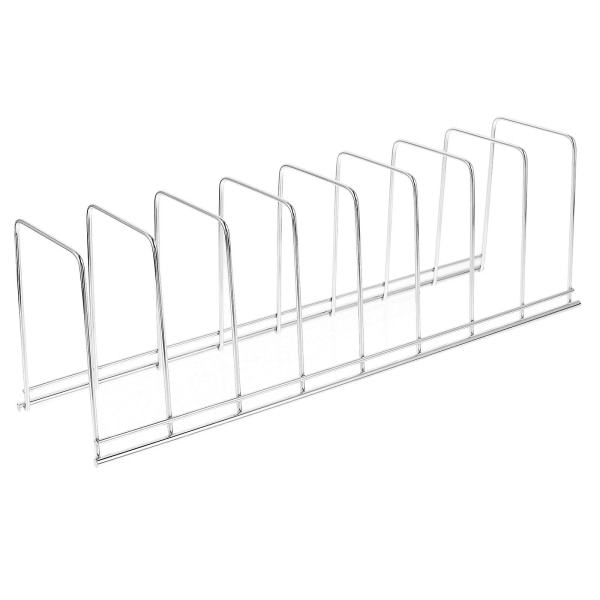 Oppvaskstativ Rustfritt Stål Tallerkenstativ Tallerken Pan Stativ Oppvaskstativ Skjærebrett Organizer Sølv 30X10CM Silver 30X10CM