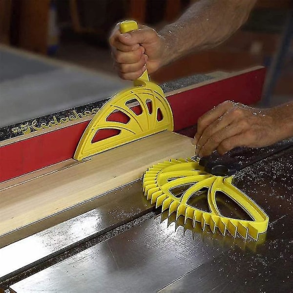 Et komplett sett (pinnsvin + skyveblokk) spiral skyvebrett bordsag treverkverktøy,håndverktøy skyvepinneblokk bordsagskjøter trebearbeidingsverktøy,hekk