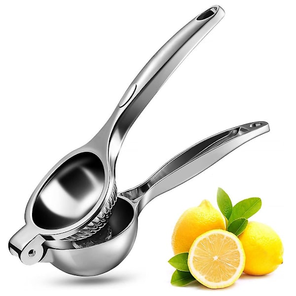 Citron- och Limepress i Rostfritt Stål, Manuell Citruspress