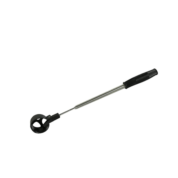 Boldopsamler Boldopsamler Teleskopisk Rustfrit Stål Skaft Anti-Skridsikker Håndtag Greb Automatisk Låsning 204*3*5cm